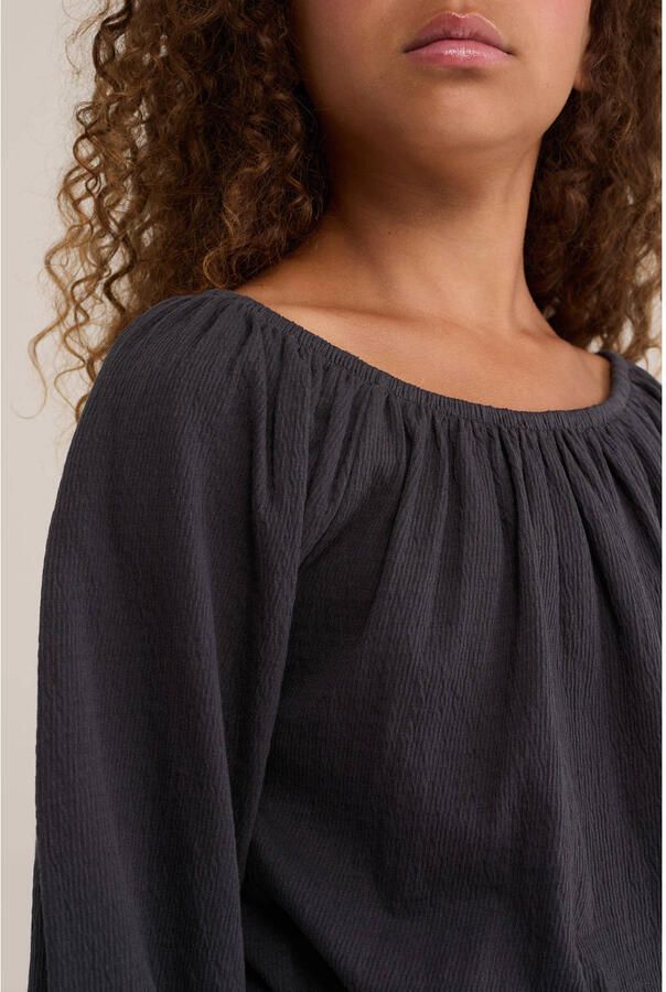 WE Fashion cropped off shoulder top zwart Effen - Foto 2