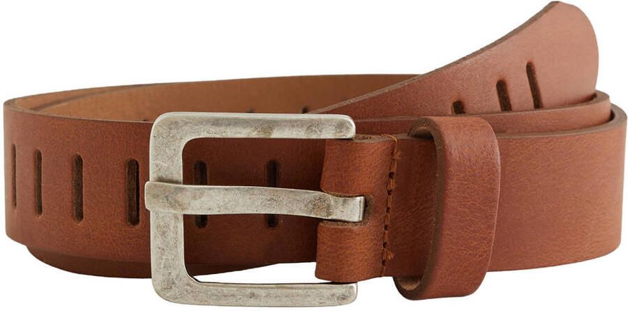 WE Fashion imitatieleren riem cognac