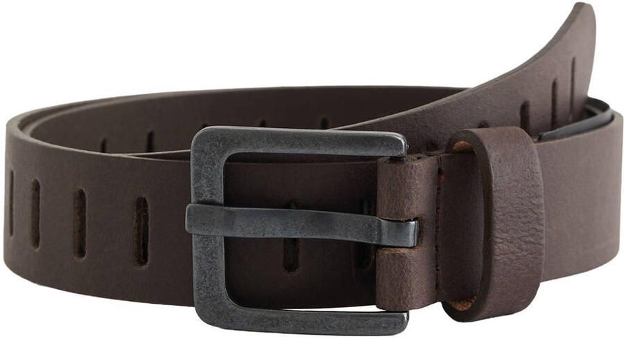 WE Fashion imitatieleren riem donkerbruin