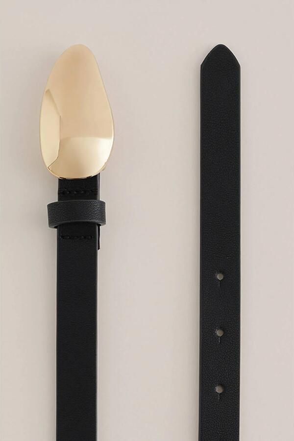 WE Fashion imitatieleren riem zwart - Foto 2
