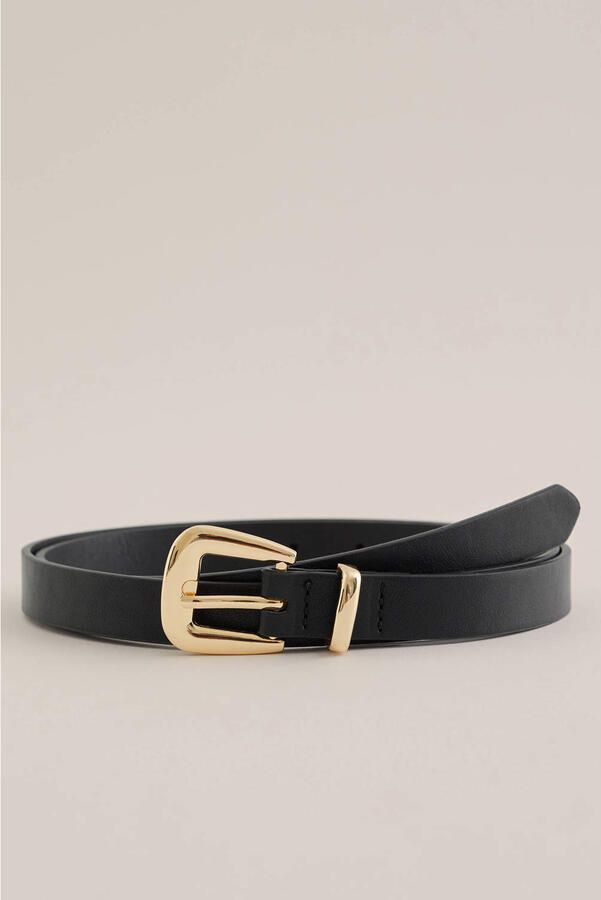 WE Fashion imitatieleren riem zwart - Foto 3