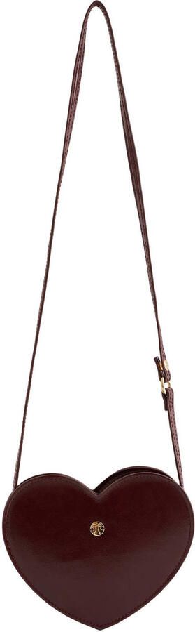 WE Fashion imitatieleren tas donkerrood Meisjes Imitatieleer Effen