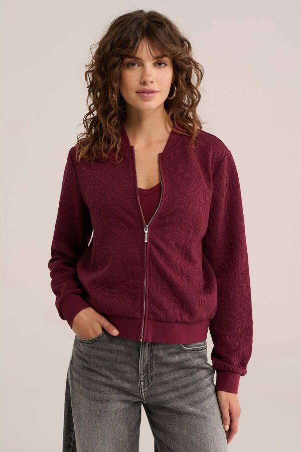 WE Fashion jas donkerrood