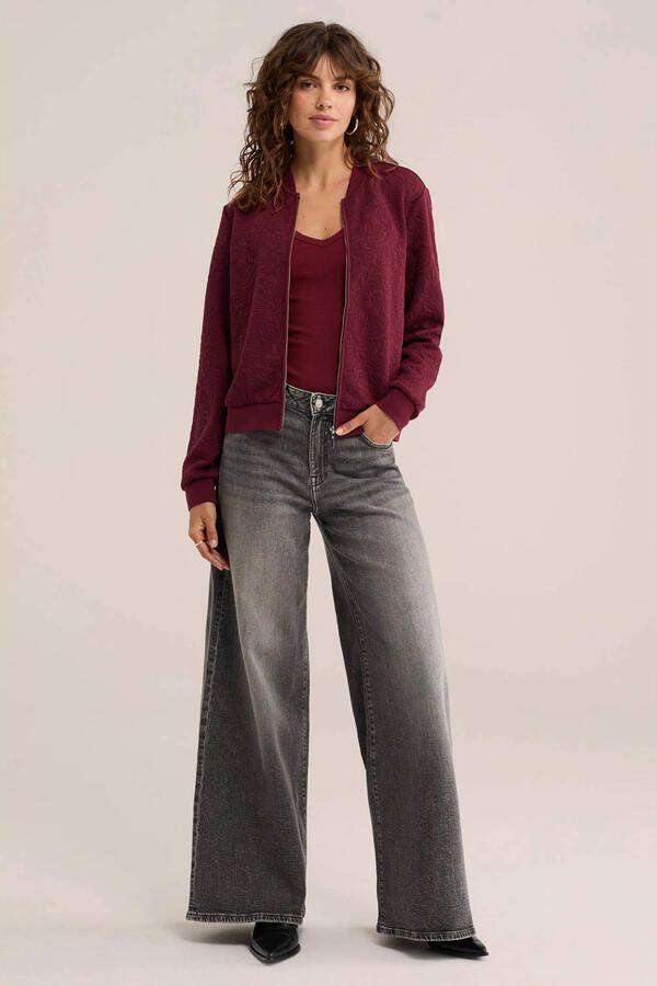 WE Fashion jas donkerrood - Foto 2