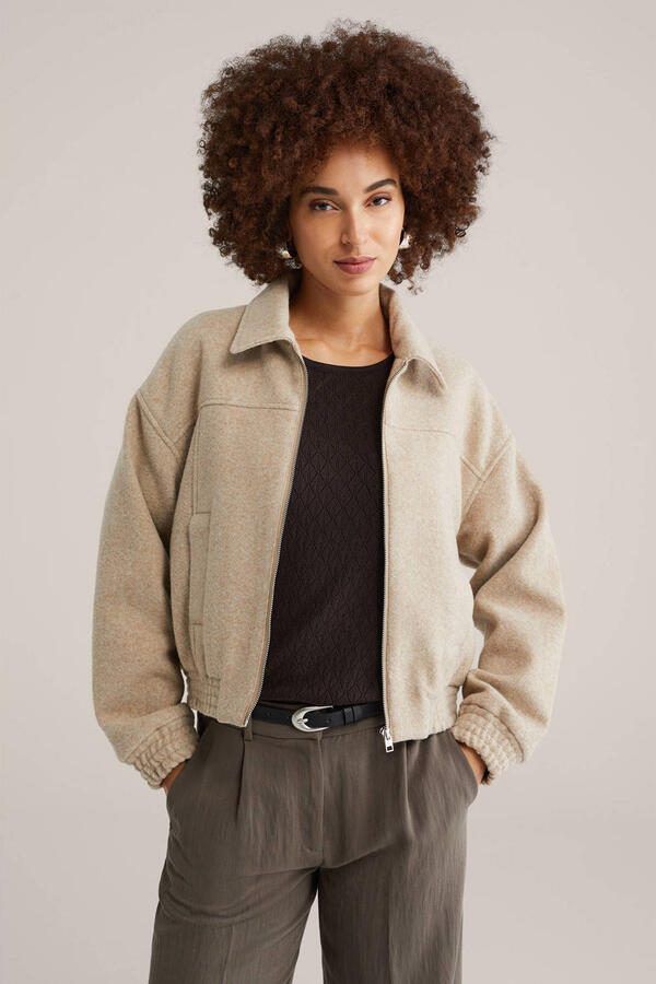 WE Fashion jasje zand