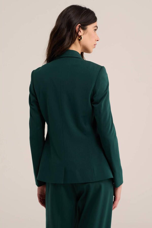 WE Fashion jersey getailleerde blazer groen - Foto 3