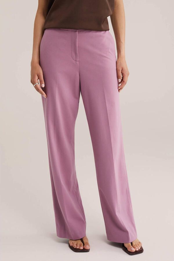 WE Fashion jersey high waist pantalon oudroze