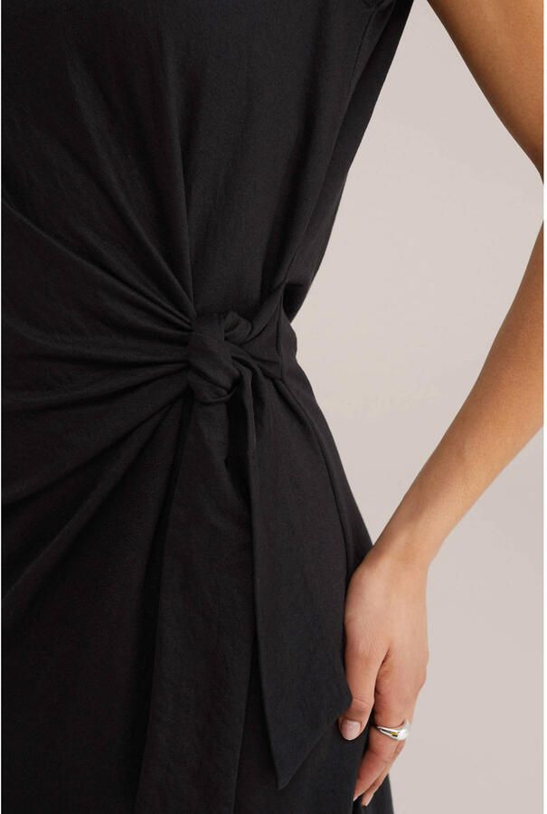 WE Fashion jersey zomerjurk zwart - Foto 2