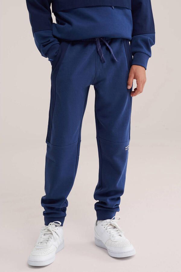 WE Fashion joggingbroek blauw
