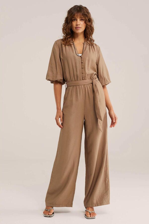 WE Fashion jumpsuit bruin - Foto 2