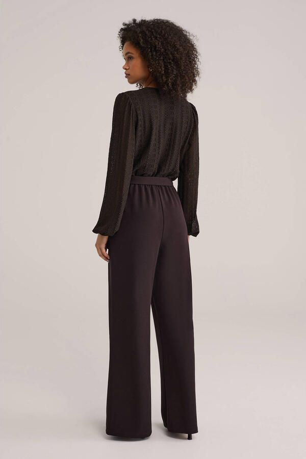 WE Fashion jumpsuit donkerbruin - Foto 2