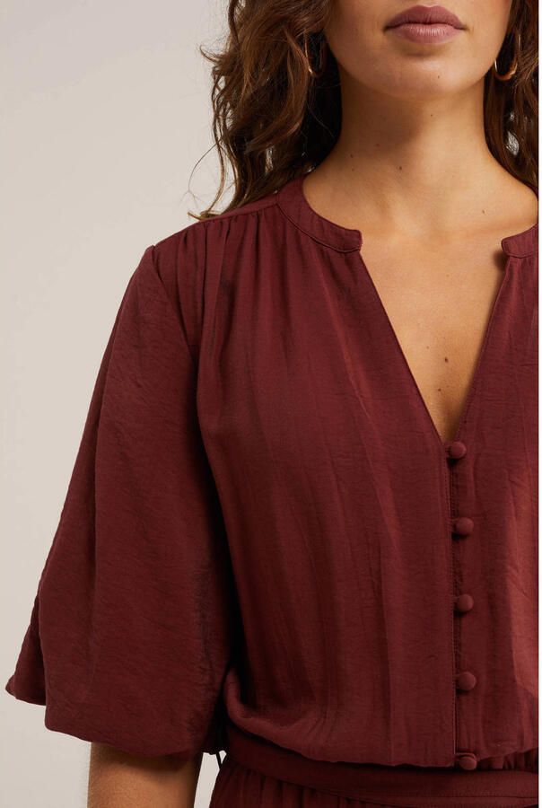WE Fashion jumpsuit donkerrood