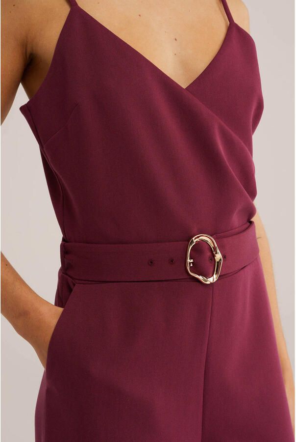 WE Fashion jumpsuit donkerrood - Foto 2