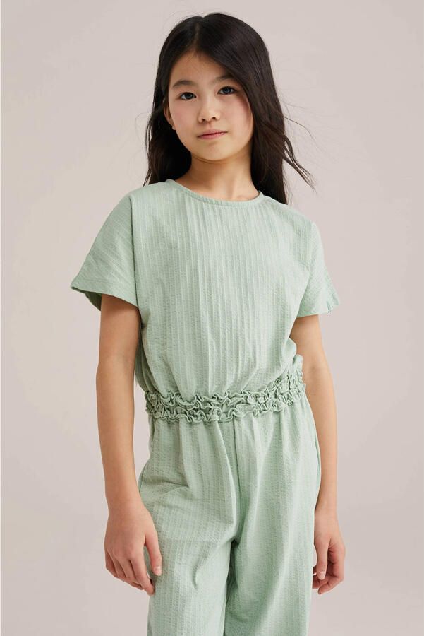 WE Fashion jumpsuit lichtgroen