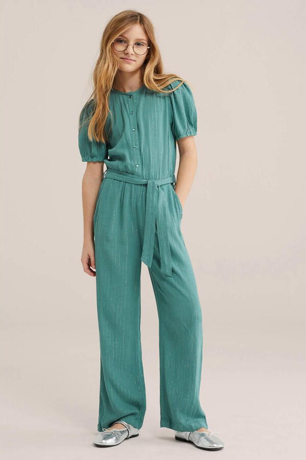 WE Fashion jumpsuit mintgroen