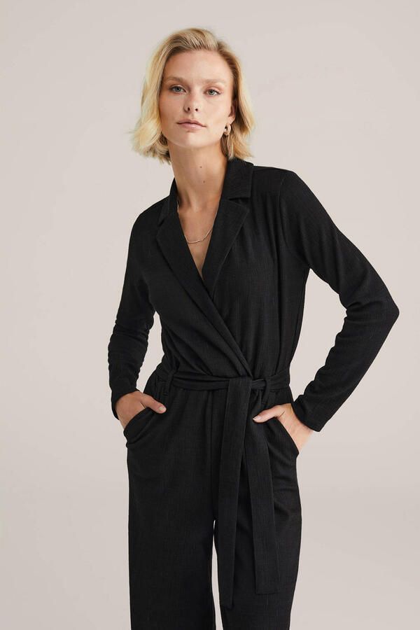 WE Fashion jumpsuit zwart straight - Foto 1