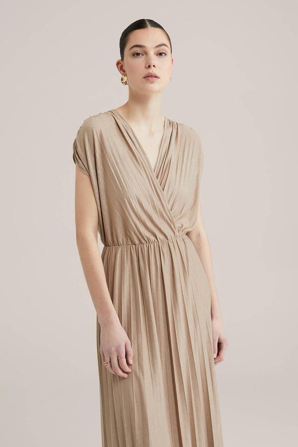 WE Fashion jurk met glitter goud