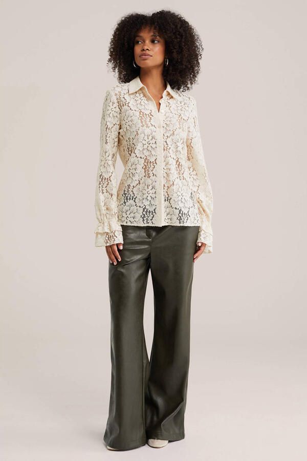 WE Fashion kanten blouse ecru - Foto 2
