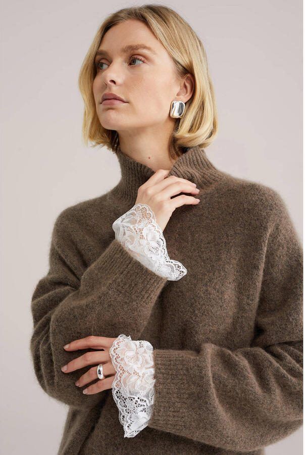 WE Fashion kanten manchetten wit - Foto 2