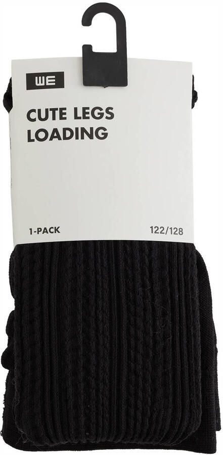 WE Fashion katoenen gebreide maillot zwart