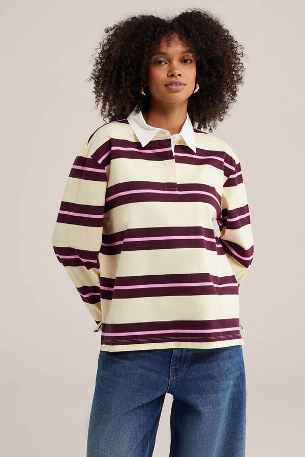 WE Fashion katoenen gestreepte trui