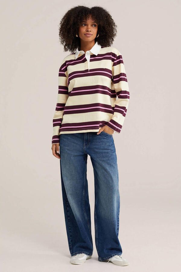 WE Fashion katoenen gestreepte trui - Foto 2
