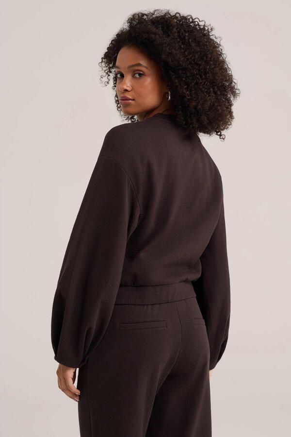 WE Fashion katoenen jas bruin - Foto 2