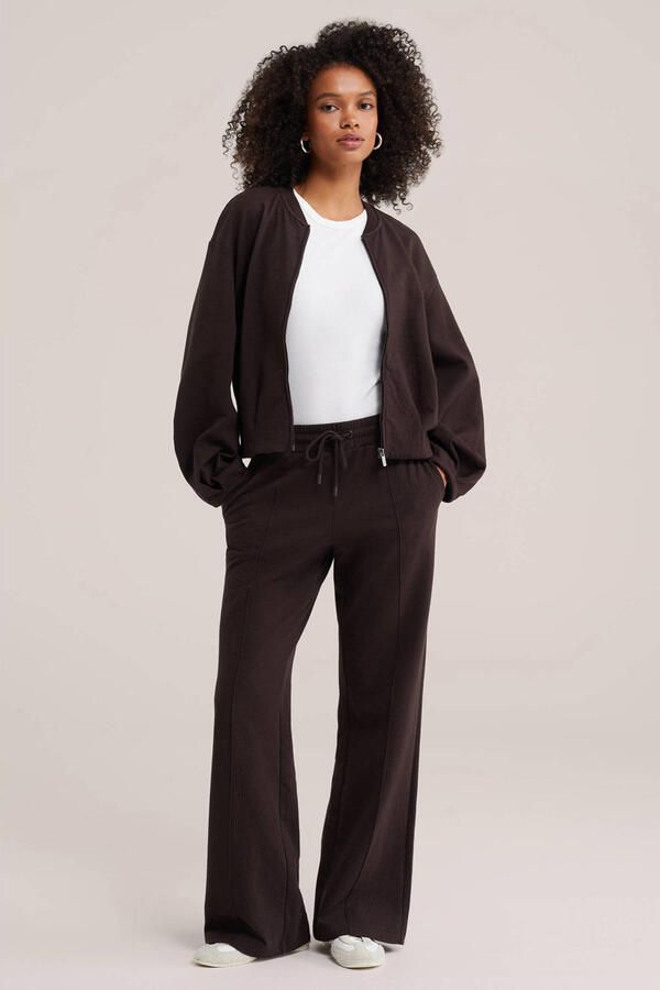 WE Fashion katoenen jas bruin - Foto 3