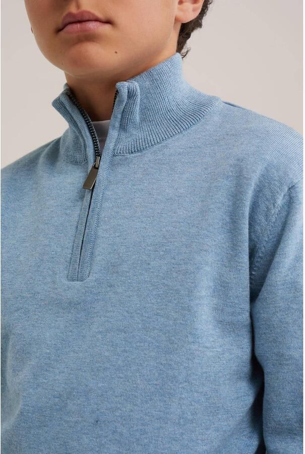 WE Fashion katoenen pullover blauw - Foto 2