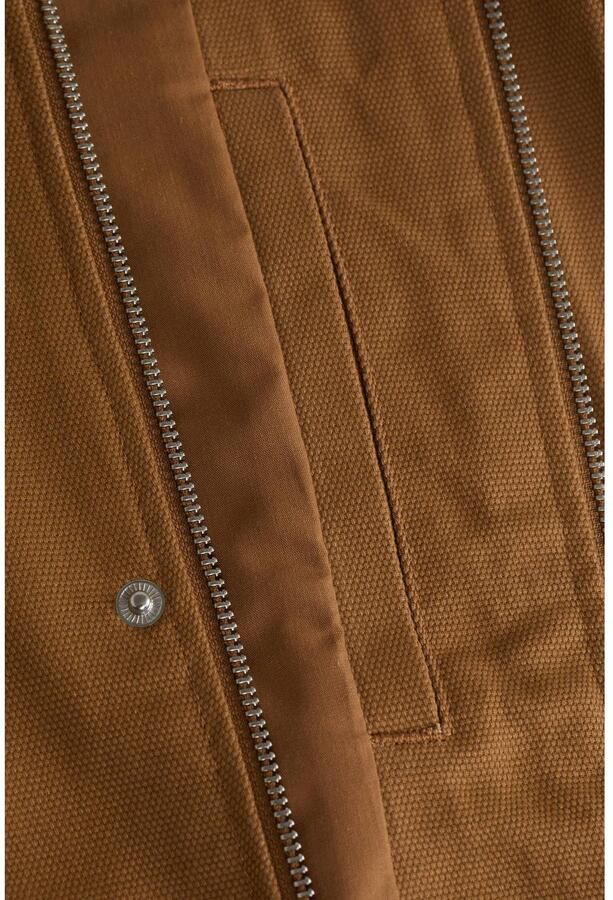 WE Fashion katoenen tussenjas met corduroy details bruin - Foto 2