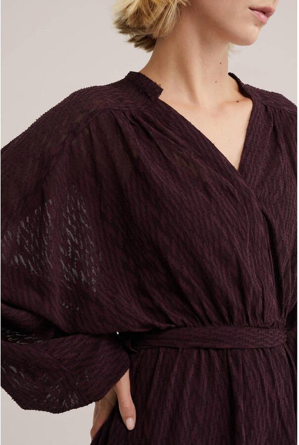 WE Fashion korte jurk aubergine - Foto 2