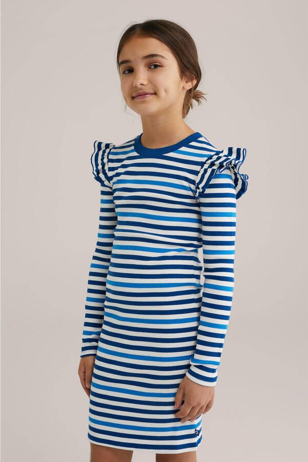 WE Fashion korte jurk blauw
