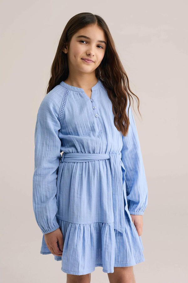 WE Fashion korte jurk blauw