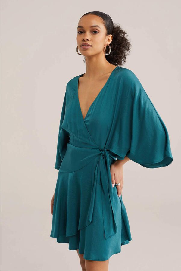 WE Fashion korte jurk blauw