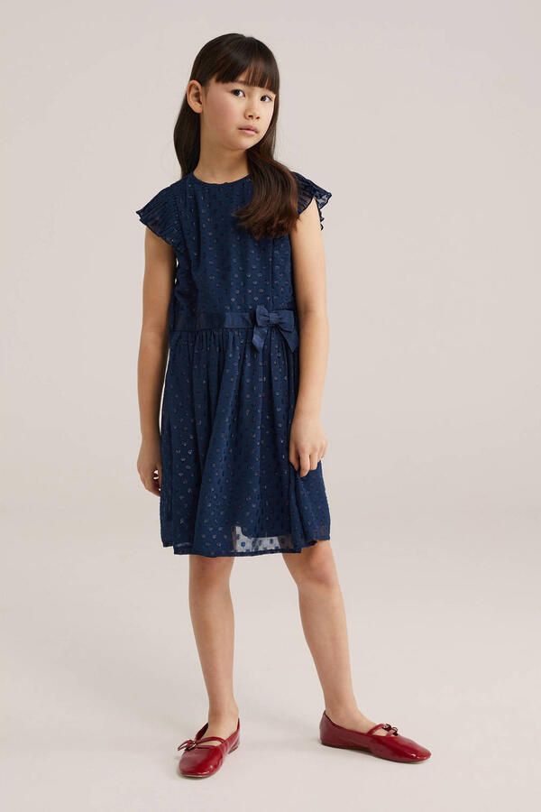 WE Fashion korte jurk donkerblauw