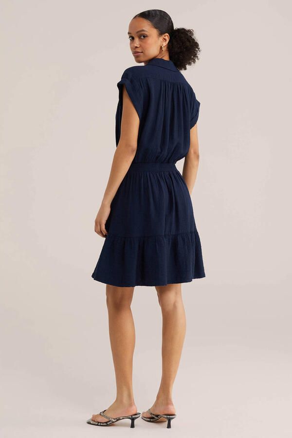 WE Fashion korte jurk donkerblauw - Foto 2