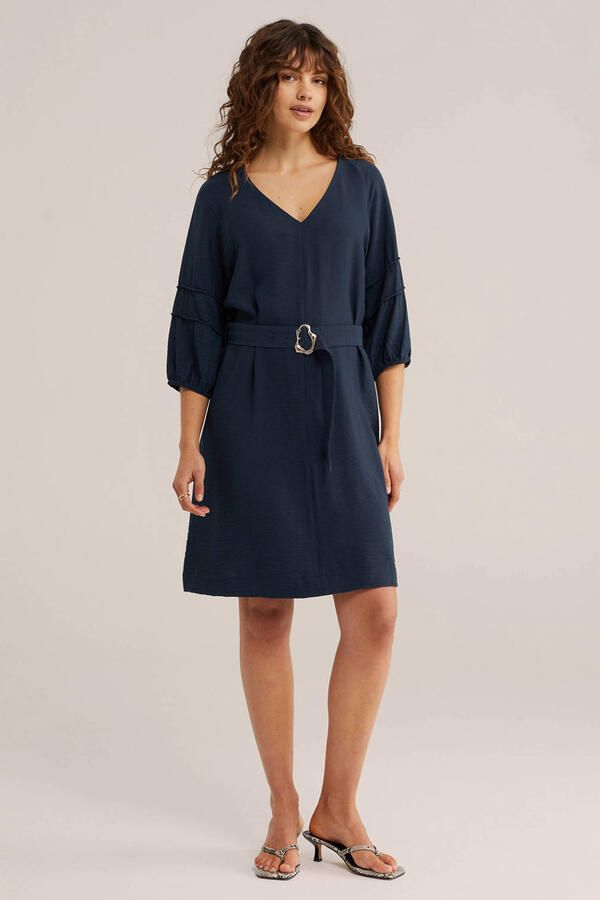 WE Fashion korte jurk donkerblauw - Foto 3