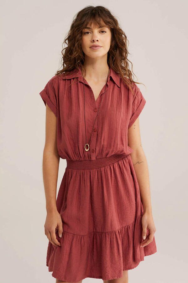 WE Fashion korte jurk oudroze