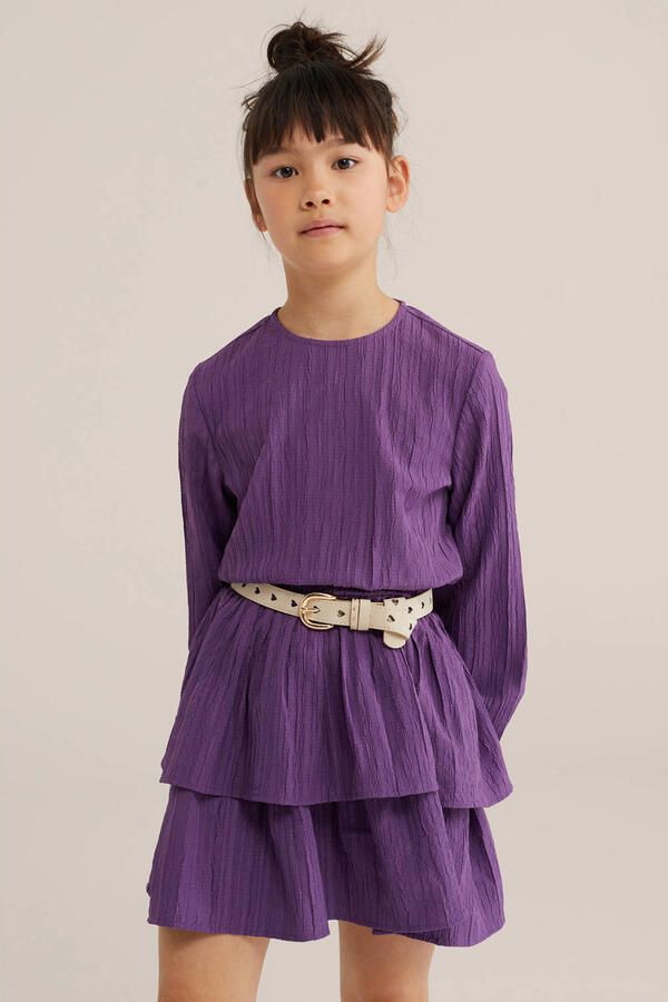 WE Fashion korte jurk paars