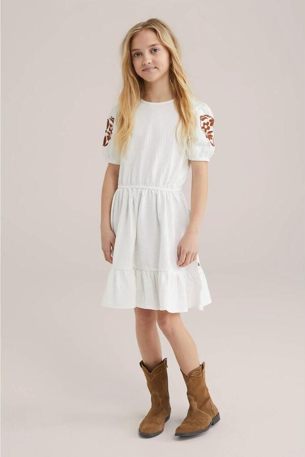 WE Fashion korte jurk wit - Foto 3