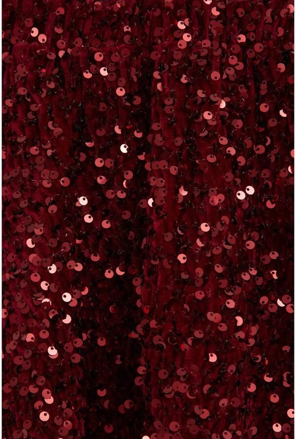WE Fashion korte rok met pailletten autumn red Rood Meisjes Polyester - Foto 2