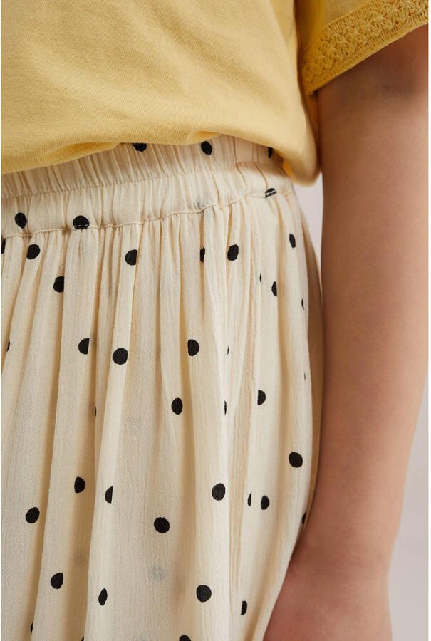 WE Fashion korte rok met stippen ecru - Foto 2