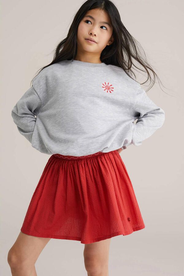 WE Fashion korte rok rood