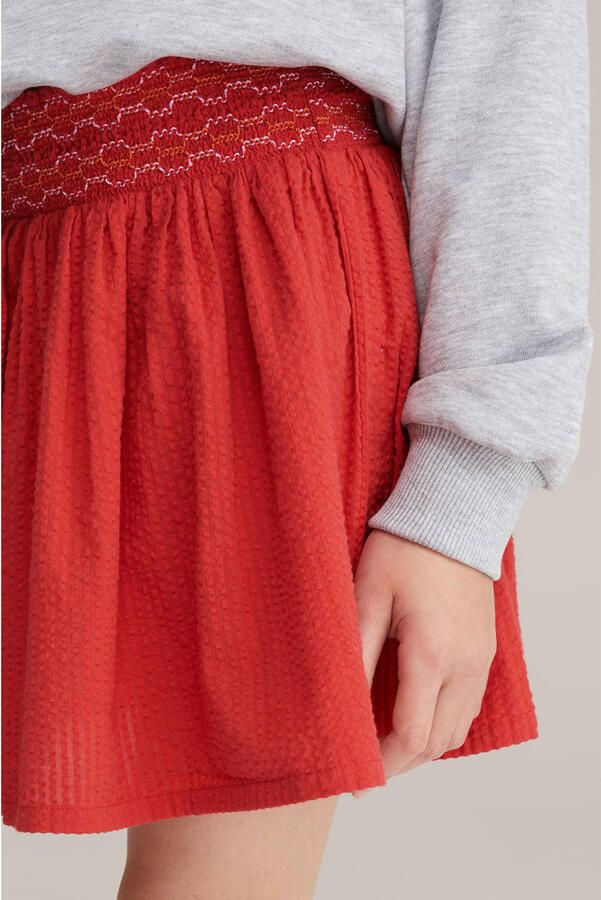 WE Fashion korte rok rood - Foto 3