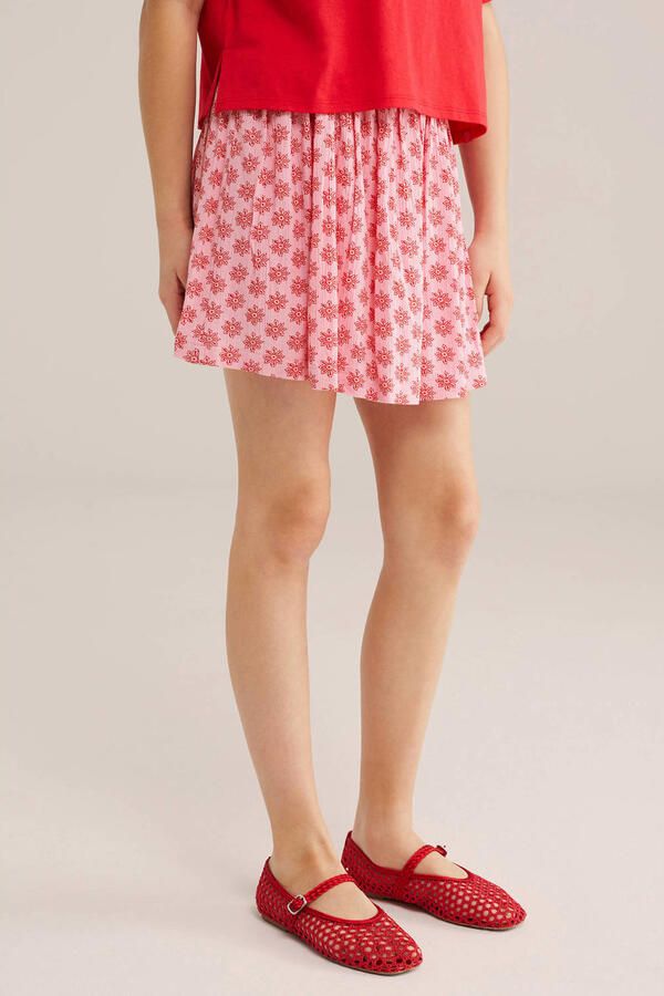 WE Fashion korte rok roze - Foto 2