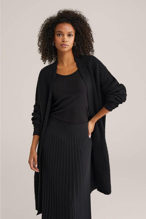 WE Fashion lang vest zwart