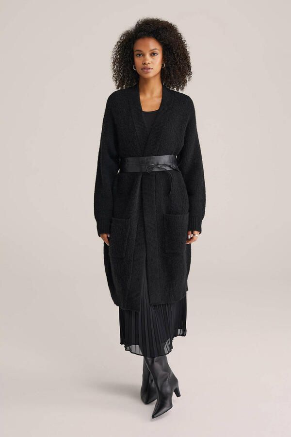 WE Fashion lang vest zwart - Foto 3