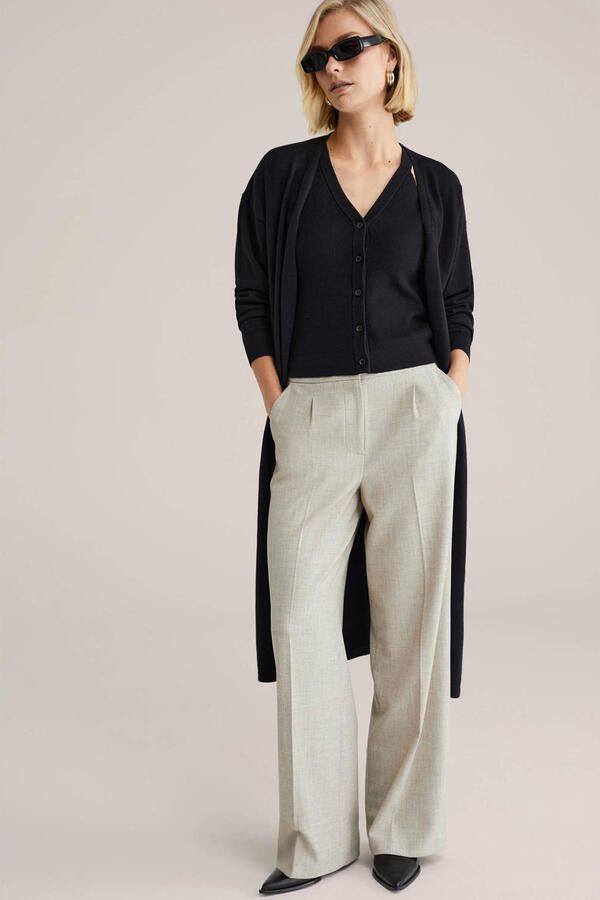 WE Fashion lang vest zwart - Foto 3