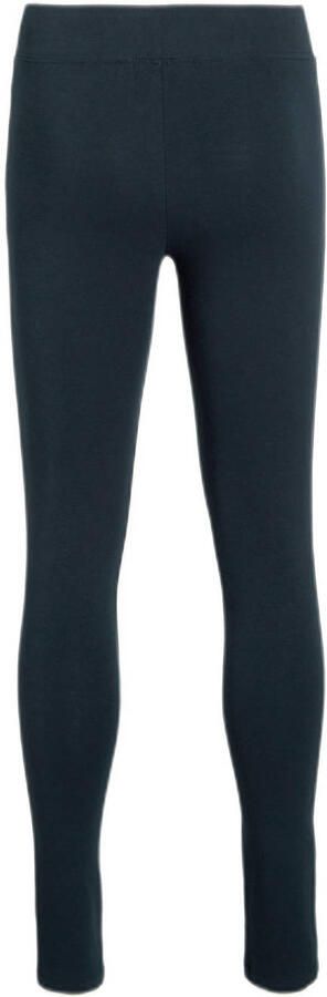 WE Fashion legging donkerblauw Meisjes Stretchkatoen Effen 158 164