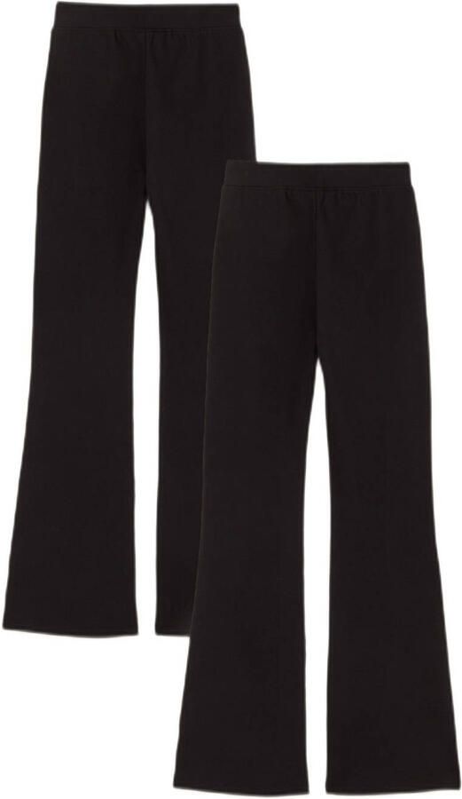 WE Fashion legging (set van 2) zwart - Foto 3
